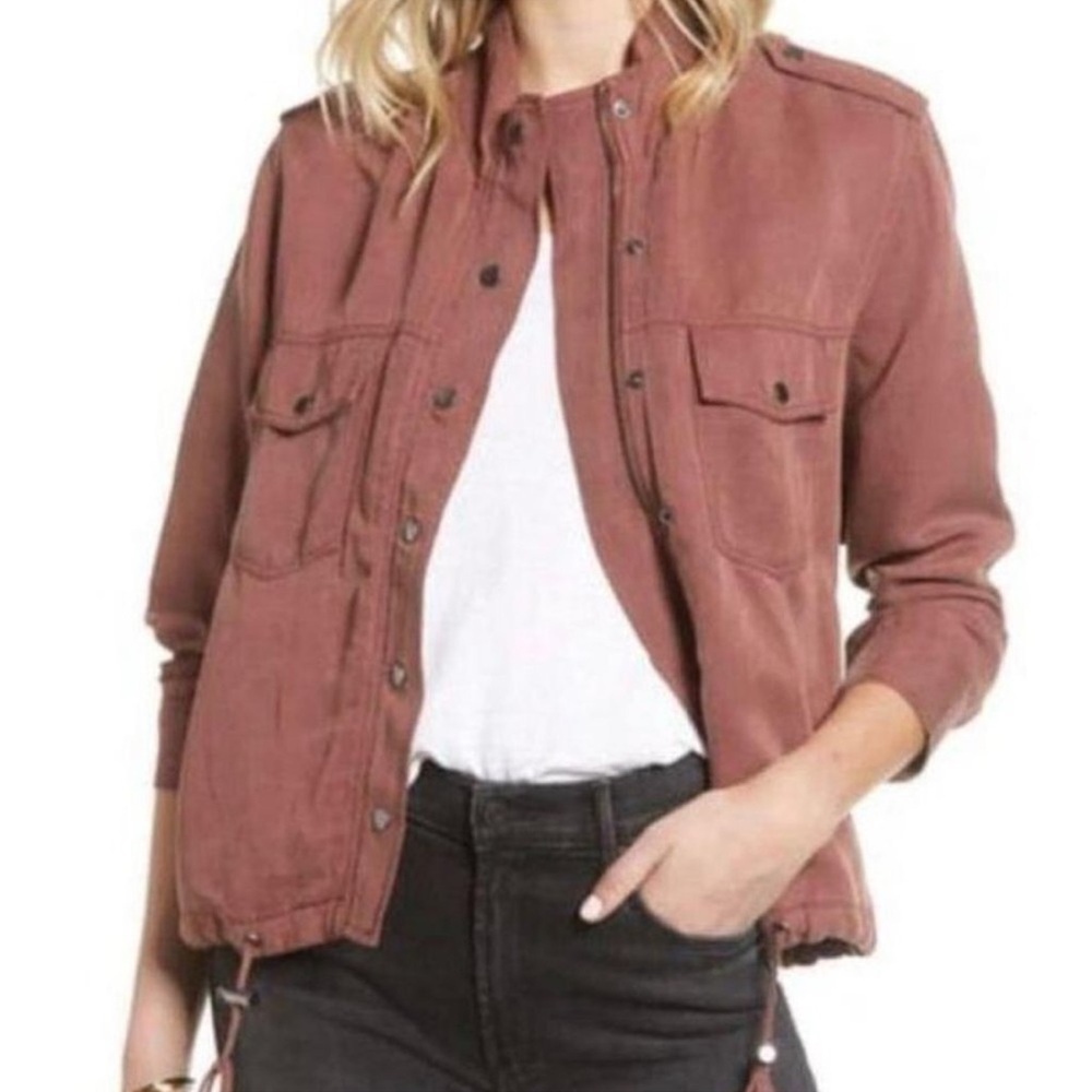 Rails Collins Utility Jacket in Brick Size Medium